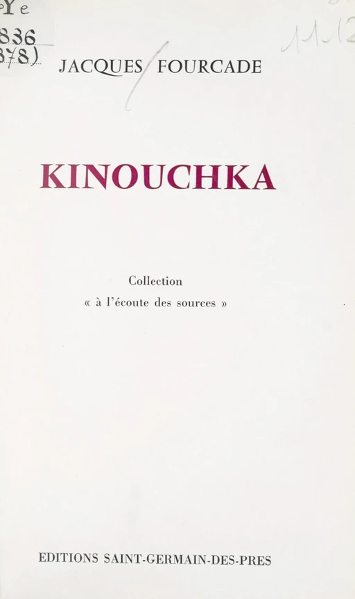 Kinouchka - Jacques Fourcade - FeniXX réédition numérique