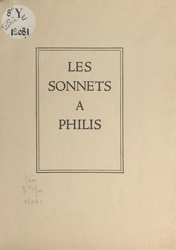 Les sonnets à Philis