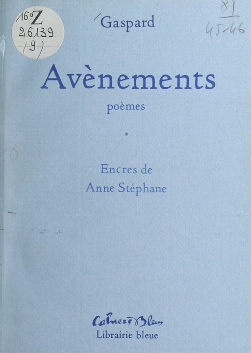 Avènements -  Gaspard - FeniXX réédition numérique