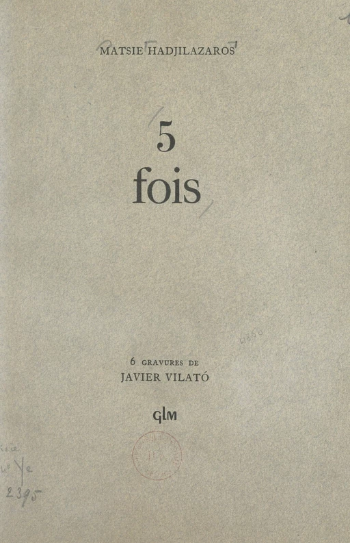 5 fois - Matsie Hadjilazaros - FeniXX réédition numérique