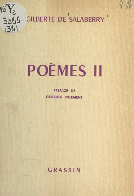 Poèmes (2) - Gilberte de Salaberry - FeniXX réédition numérique