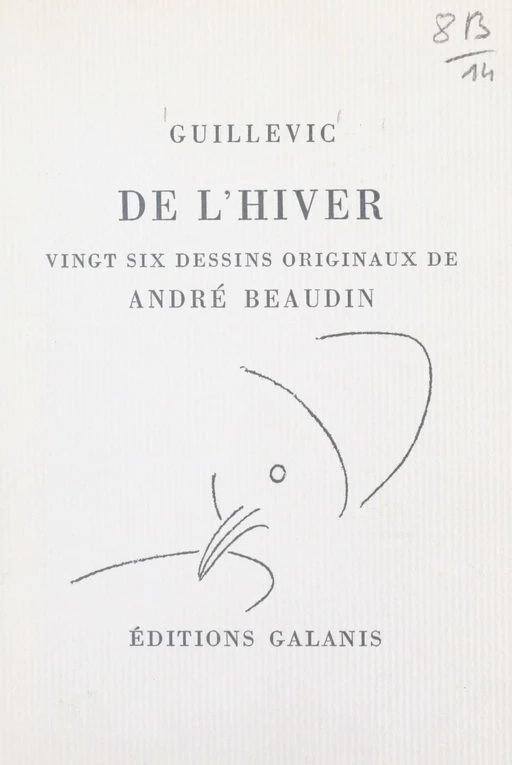 De l'hiver - Eugène Guillevic - FeniXX réédition numérique