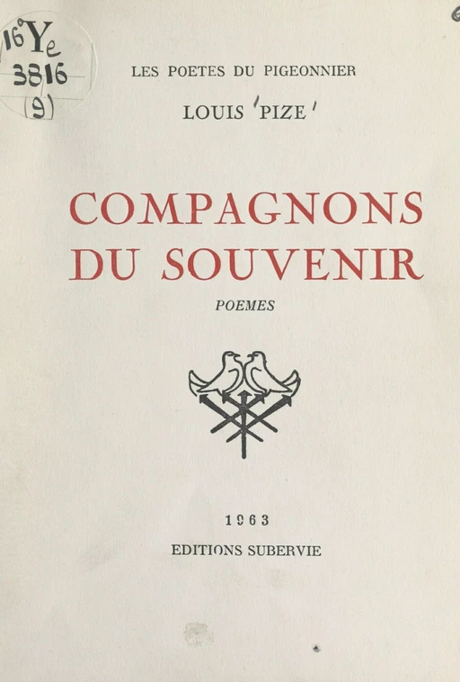 Compagnons du souvenir - Louis Pize - FeniXX réédition numérique