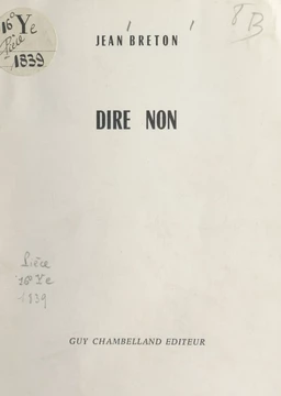 Dire non