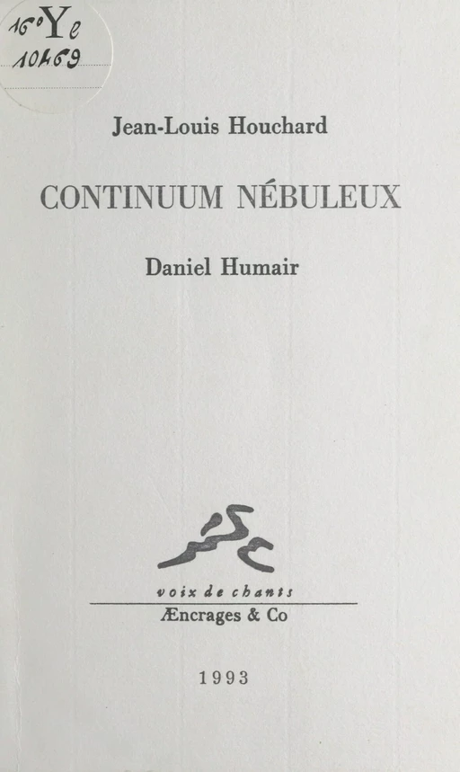 Continuum nébuleux - Jean-Louis Houchard - FeniXX réédition numérique