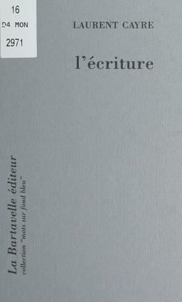 L'écriture