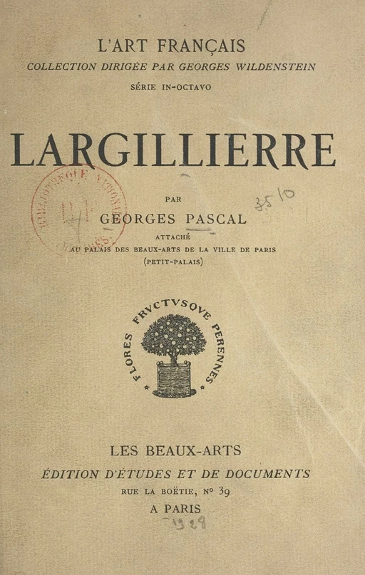 Largillière - Georges Pascal - FeniXX réédition numérique