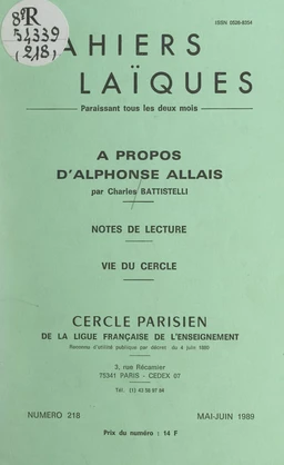 À propos d'Alphonse Allais