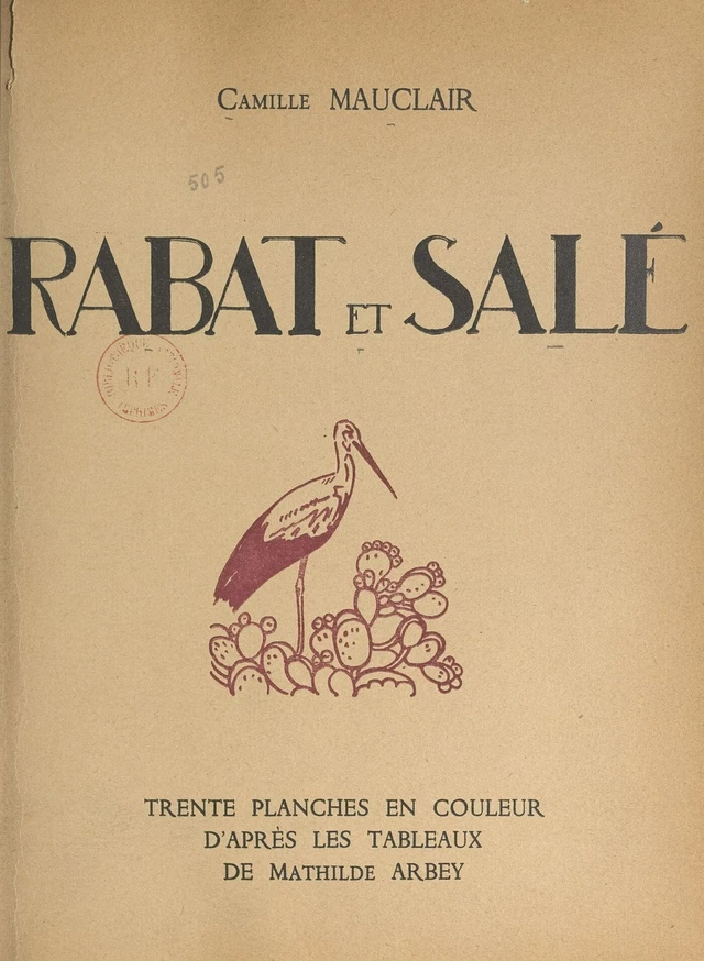 Rabat et Salé - Camille Mauclair - FeniXX réédition numérique