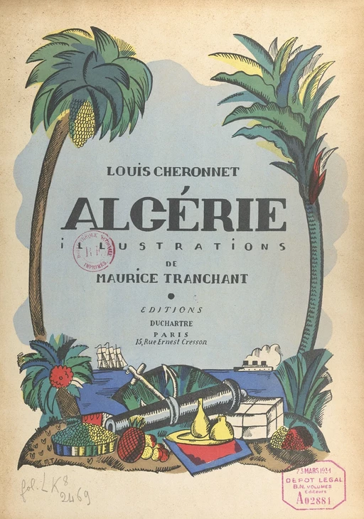 Algérie - Louis Chéronnet - FeniXX réédition numérique