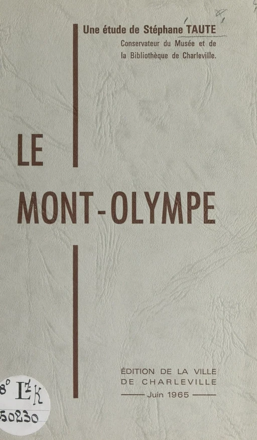 Le Mont-Olympe - Stéphane Taute - FeniXX réédition numérique