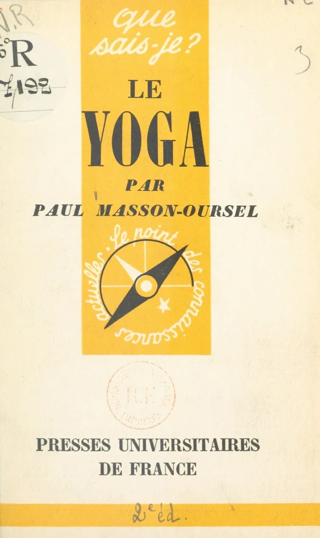 Le yoga - Paul Masson-Oursel - FeniXX réédition numérique