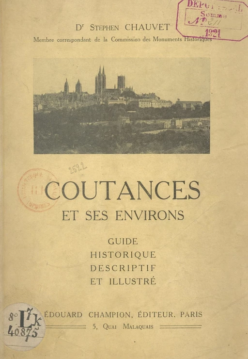 Coutances et ses environs - Stephen Chauvet - FeniXX réédition numérique