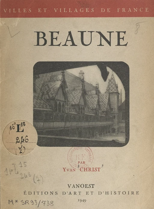 Beaune - Yvan Christ - FeniXX réédition numérique