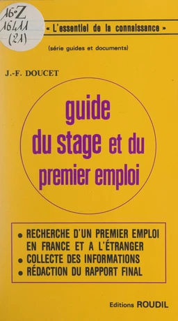 Guide du stage et du premier emploi