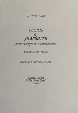 J'écris & je m'édite