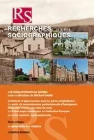 Recherches sociographiques. Vol. 55 No. 3, Septembre-Décembre 2014