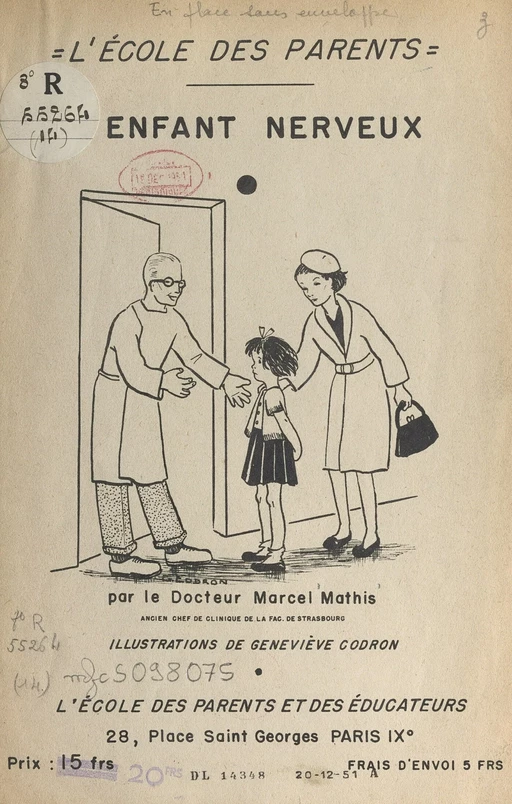 L'enfant nerveux - Marcel Mathis - FeniXX réédition numérique