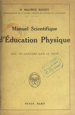 Manuel scientifique d'éducation physique