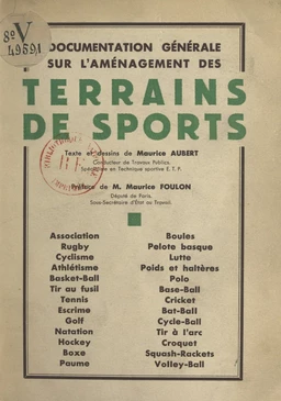 Documentation générale sur l'aménagement des terrains de sports