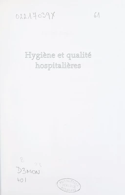 Hygiène et qualité hospitalières