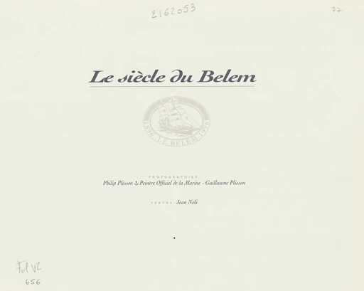 Le siècle du Belem - Jean Noli - (Gallimard) réédition numérique FeniXX