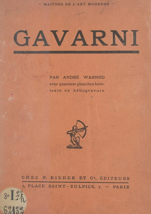 Gavarni - André Warnod - FeniXX réédition numérique