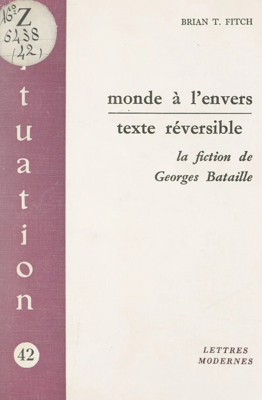 Monde à l'envers, texte réversible - Brian T. Fitch - FeniXX réédition numérique