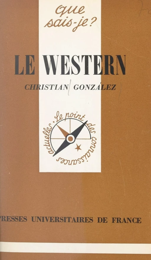 Le western - Christian González - (Presses universitaires de France) réédition numérique FeniXX