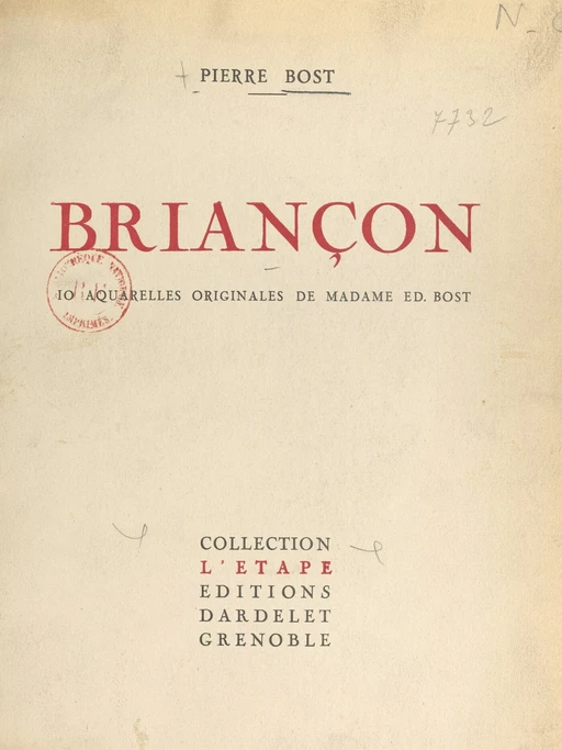 Briançon - Pierre Bost - FeniXX réédition numérique