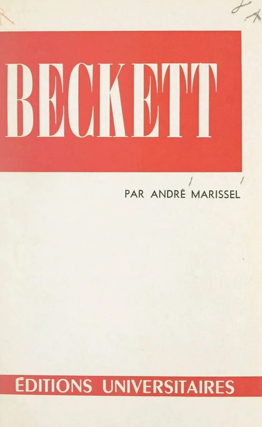 Samuel Beckett - André Marissel - FeniXX réédition numérique