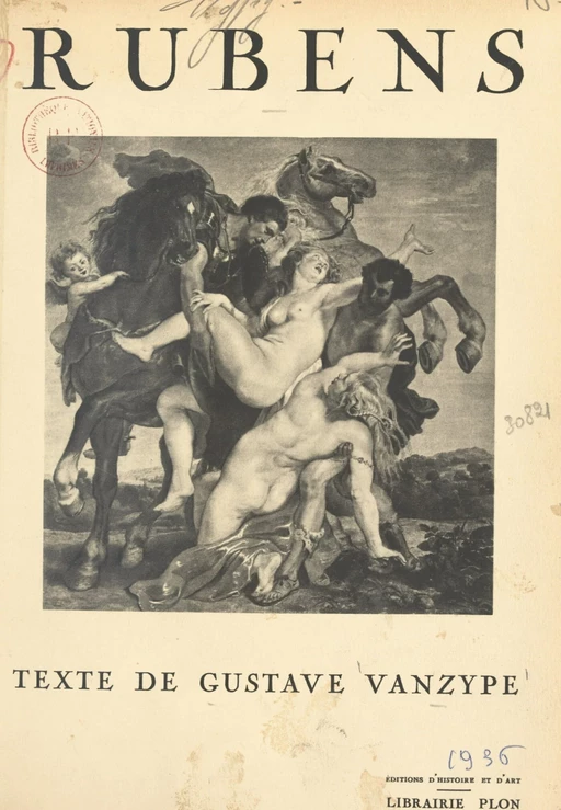 Rubens - Gustave Vanzype - (Plon) réédition numérique FeniXX