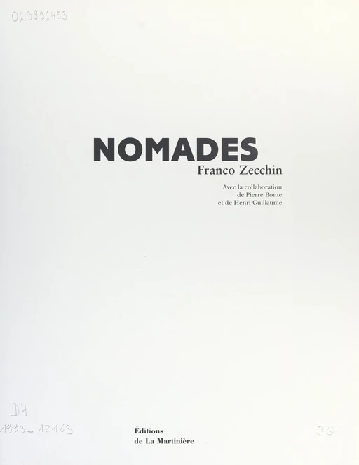 Nomades - Franco Zecchin - (Éditions de la Martinière jeunesse) réédition numérique FeniXX