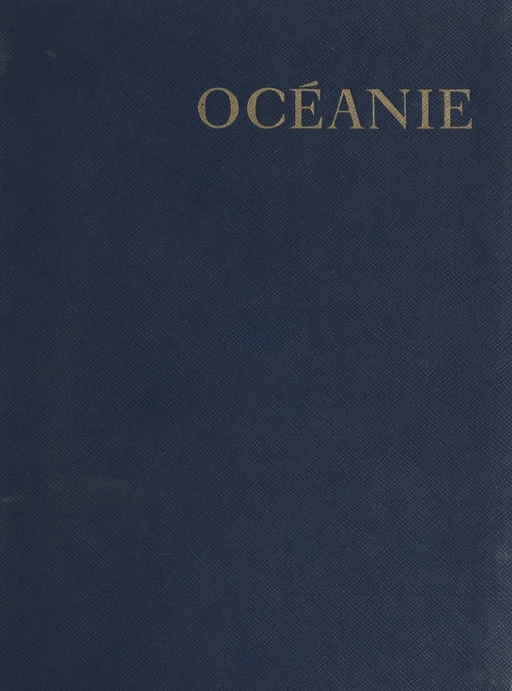 Océanie - Bernard Villaret - (Hachette) réédition numérique FeniXX