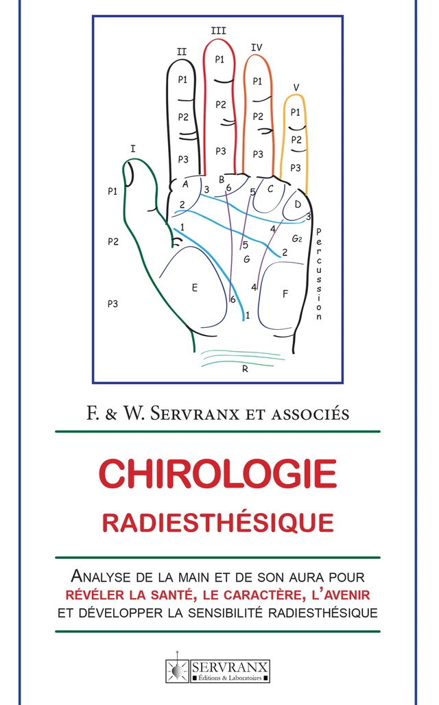 Chirologie radiesthésique -  F. et W. Servranx et associés - Servranx