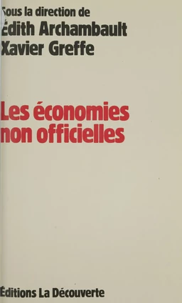 Les Économies non officielles