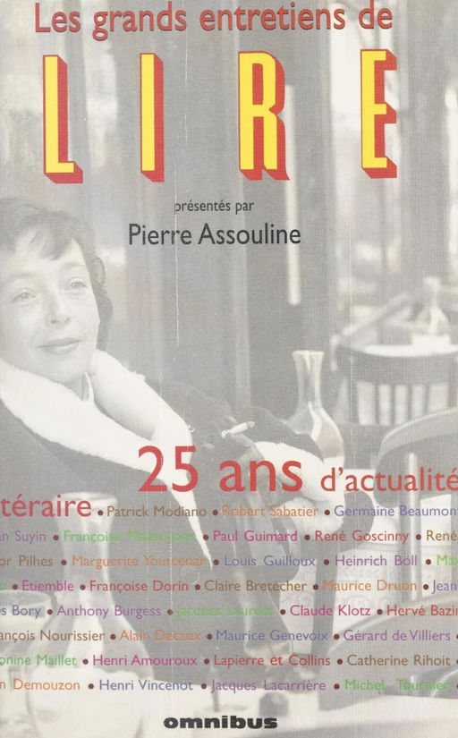 Les Grands Entretiens de «Lire» - Pierre Assouline,  Lire - Omnibus (réédition numérique FeniXX)