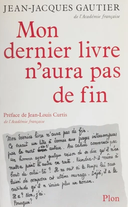 Mon dernier livre n'aura pas de fin