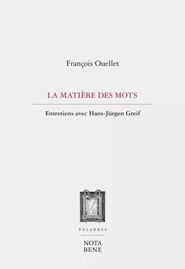 La matière des mots