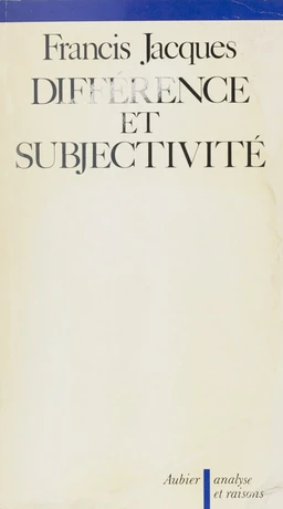 Différence et Subjectivité