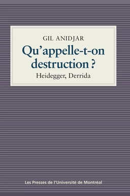 Qu'appelle-t-on destruction?