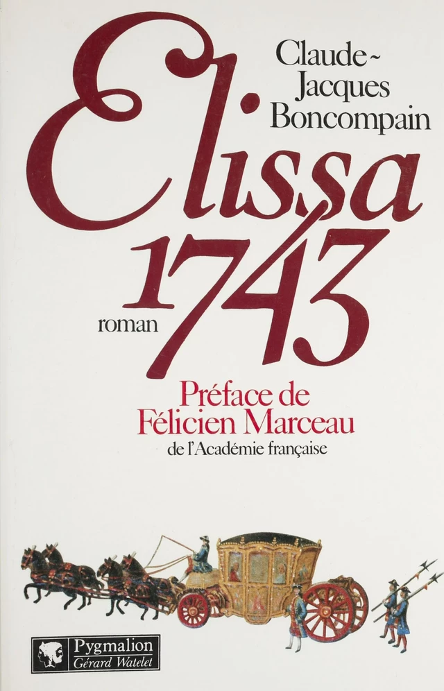 Elissa 1743 - Jacques Boncompain - Pygmalion (réédition numérique FeniXX)