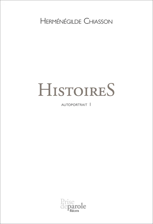 HistoireS - Herménégilde Chiasson - Éditions Prise de parole