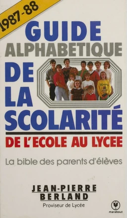 Guide alphabétique de la scolarité