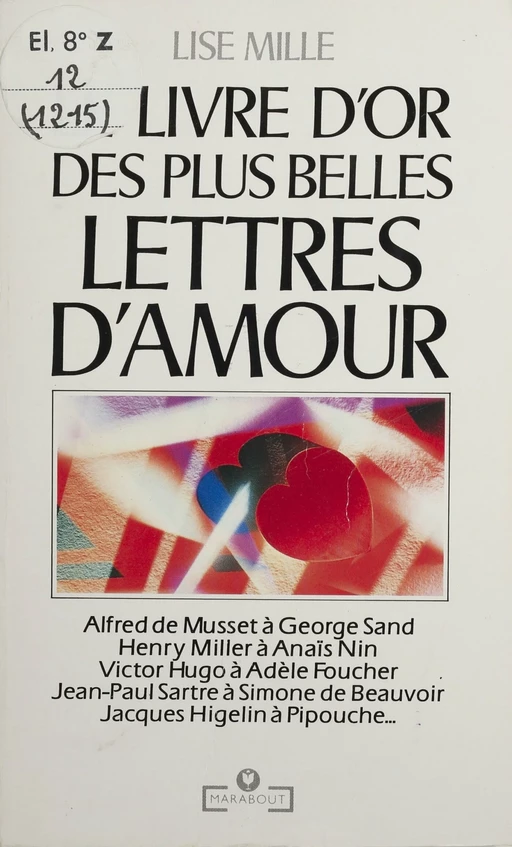 Le Livre d'or des plus belles lettres d'amour - Lise Mille - Marabout (réédition numérique FeniXX)