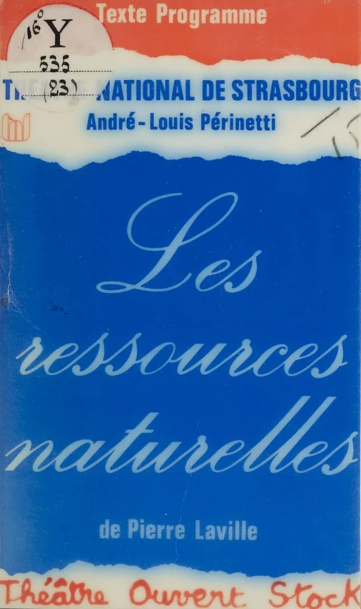 Les Ressources naturelles - Pierre Laville - Stock (réédition numérique FeniXX)