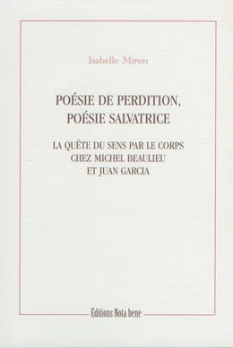 Poésie de perdition, poésie salvatrice