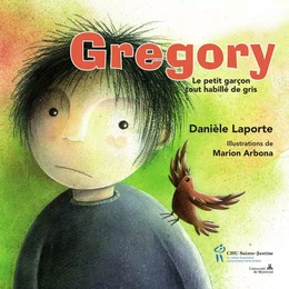 Gregory le petit garçon tout habillé de gris