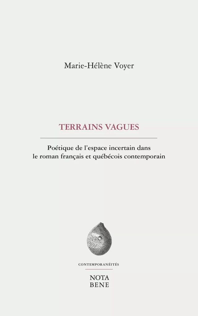 Terrains vagues - Marie-Hélène Voyer - Groupe Nota bene