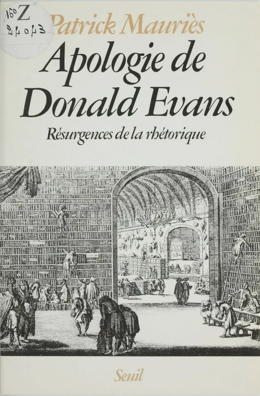 Apologie de Donald Evans - Patrick Mauriès - Seuil (réédition numérique FeniXX) 